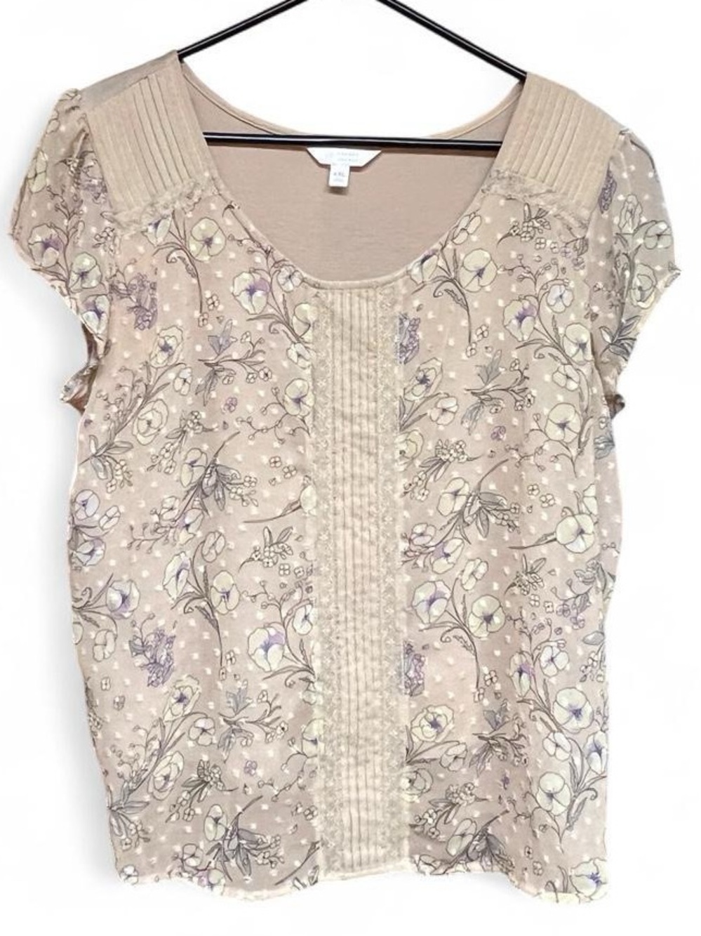 LC Lauren Conrad Floral Blouse XXL